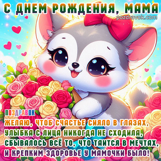 Поздравление с днем рождения маме